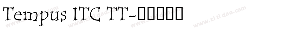 Tempus ITC TT字体转换
